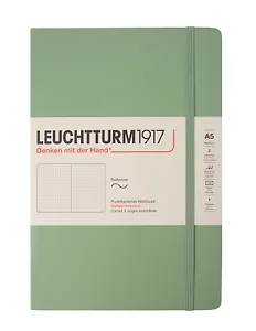 Книга для записей A5 61л тчк. "Classic" мягк.обл., шалфей, Leuchtturm1917