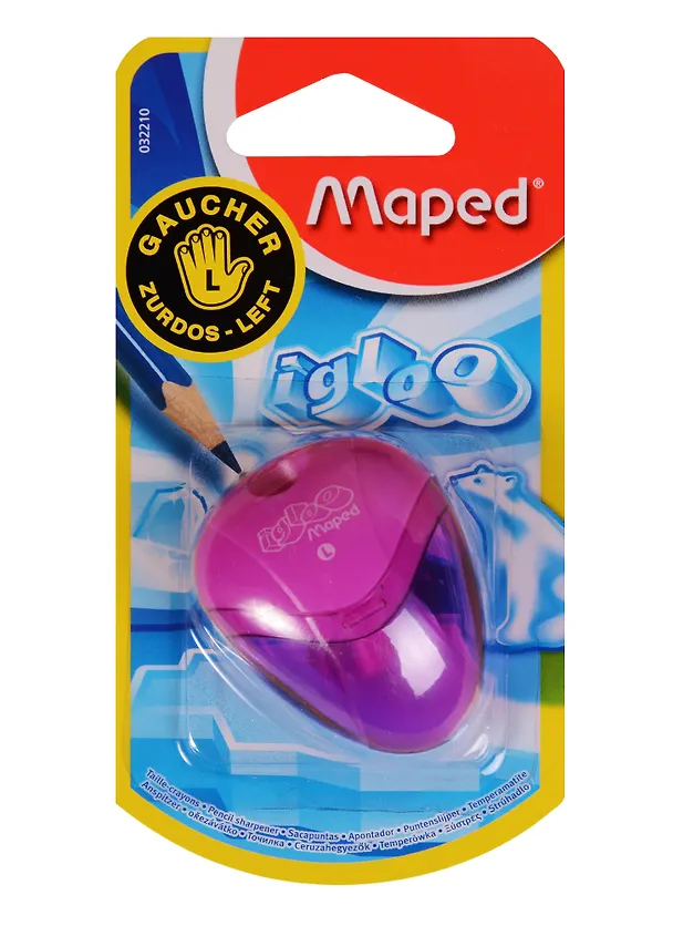 Точилка «I—Gloo», 1 отверстие, пластик, Maped, для левшей, с контейнером 225885 — 3