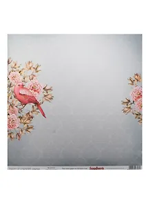 Бумага д/скрапбукинга двусторон. Райские Птицы Птичьи Трели (SCB220606301) (30,5х30,5см) (10шт.)