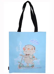 Сумка СПб Басик Гуляю по Питеру (мятная) (текстиль) (40х32) (СК2021-121)