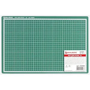 Коврик для резки А3 зеленый, 3-х слойный