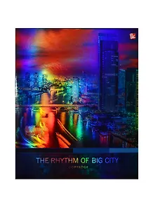 Тетрадь в клетку Unnika, "Ритм мегаполиса", 48 листов, в ассортименте