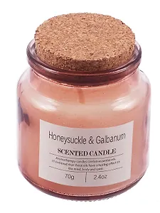 Свеча ароматическая в стеклянной баночке с крышкой (7см) (12-20250519-3)