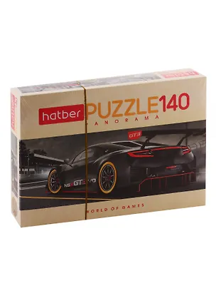 Пазл HATBER 140 элементов 450х160мм Панорама-Sport car 2793334