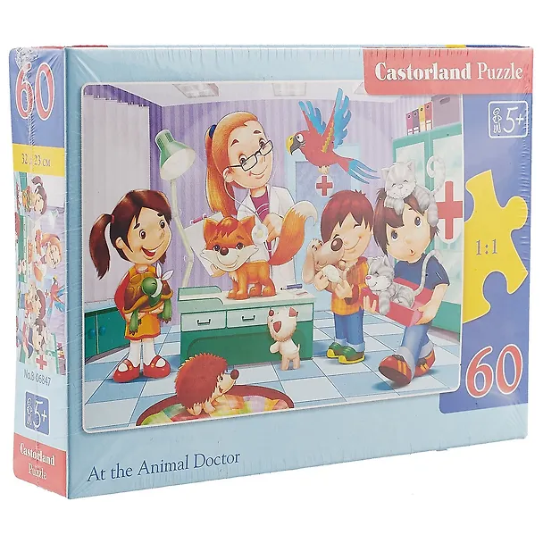 Пазл Castorland MIDI Ветеринар 60эл, 32*23см В-06847 2539699 — 2