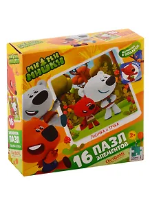 Пазл Оригами, МиМиМишки 16эл., поле (220х220)+карточка с магнитом