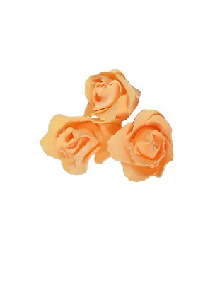 Украшение Розы из полиэстера большие (PR01-O) (3шт) (упаковка) 2409994