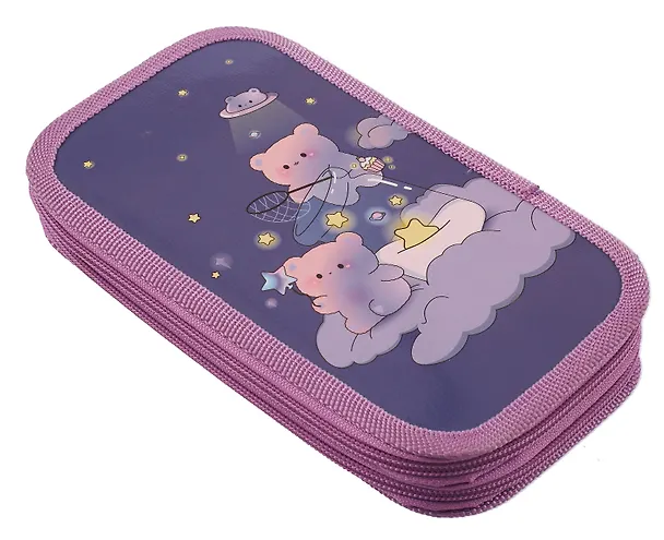 Пенал 2 отделения "Мишки волшебники" 19*10,5 см 3024187 — 3