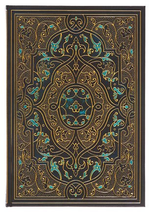 Книга для записей "Antiqua. Золотой" А5, 128 л. в линейку, цв. внутрен. блок 3164514