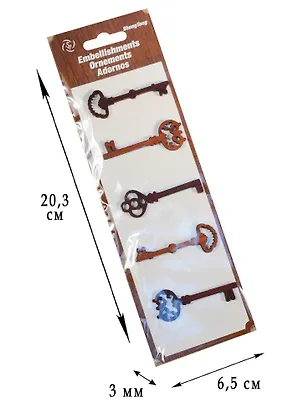 Ключики (дерево) (5шт.) (WDP5202) 2539966