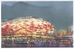 Открытка "Саранск. Стадион set one by one"