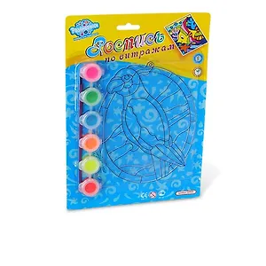 Роспись по витражам Попугай (Т2003) (Развивашки) (блистер)