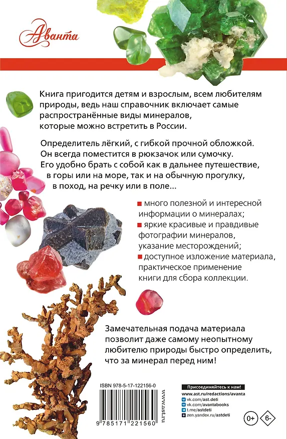 Книга Минералы России. Определитель (Михаил Генералов) — 2