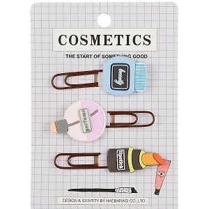 Набор Скрепки-закладки Косметика (3 шт) (12-24730B-EX-25335)