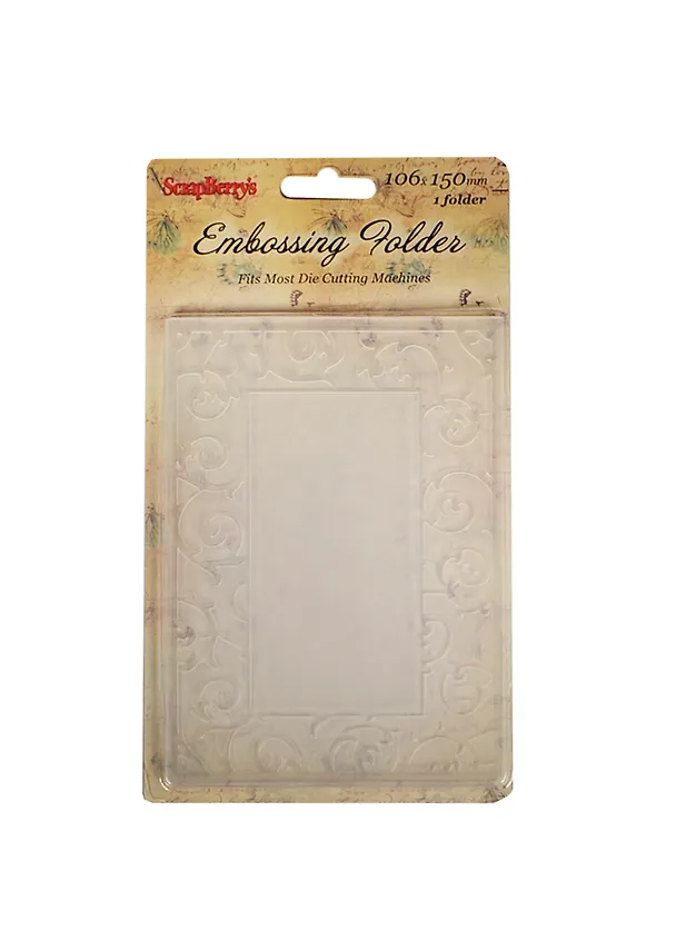 Форма для эмбоссирования Рамочка с узорами (SCB20022733) (106х150мм) (ScrapBerry`s) (блистер) 2447982 — 1