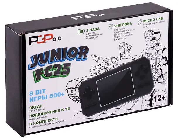 Игровая приставка «PGP AIO Junior FC25», модель FC25a, чёрная 2978314 — 1