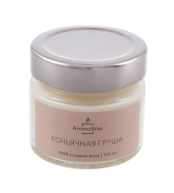 Свеча ароматическая Коньячная груша (100мл) (AromaWax) 3137998 — 2