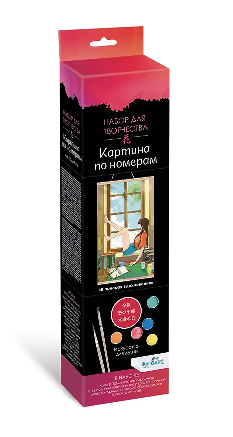 Набор для творчества "Картина по номерам на подвесе "В поисках вдохновеня". ПАННО. Аниме. 30x50 см 2981254 — 1