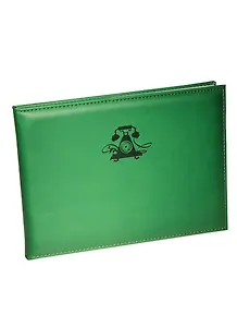 Алфавитная книга А5 72л "Виннер" зеленая, кожзам, поролон, офсет, Escalada