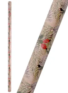 Бумага упаковочная 70*100см "Шишки" крафт, НГ,инд.уп.