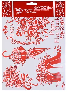 Трафарет Barocci ПВХ Туфли 20х25см Л-131