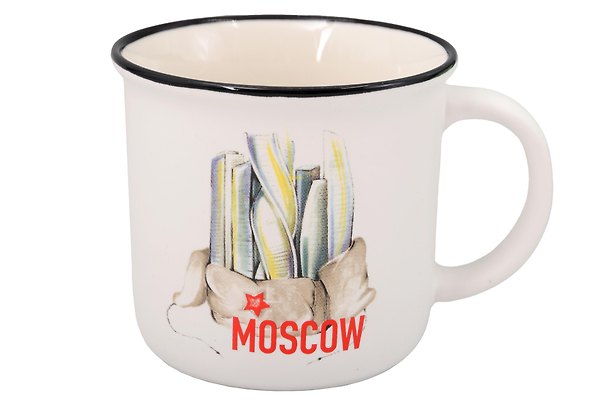 Кружка "Москва-сити в ушанке" (Москва) (фарфор) (065-8-19-D4) 3163043 — 1