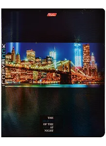 Тетрадь в клетку Hatber, City night, 48 листов, в ассортименте