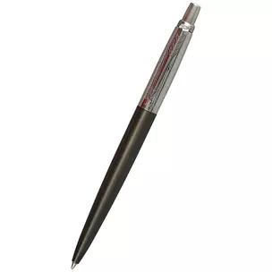 Ручка шариковая Parker, Jotter Premium Tower Grey Diagonal CT, подарочная синяя — 242995 — 1