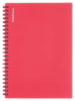 Тетрадь 80 листов, клетка, "Reef" спираль, коралловый, Erich Krause 3111037