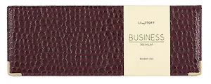 Планинг дат. 2025г. 56л "Business Premium. Grand croco" бордо, 7Б, тв.переплет, настольный, иск.кожа, обл.поролон, евроспираль, съемный тонир.блок, мет.уголки, инд.уп