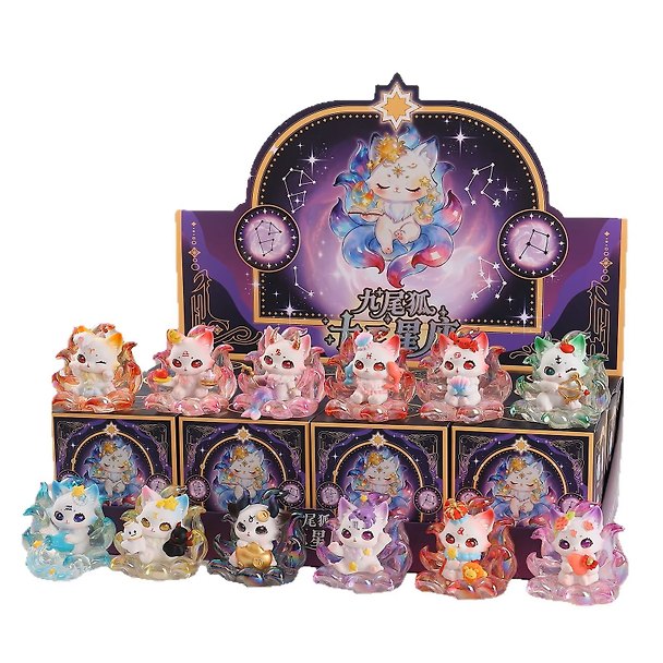 Фигурка декоративная коллекционная серии Знаки Зодиака (Nine-Tailed Fox) (9,5cм) (пластик) (Blind Box) (12-7655-1040-518) 3174773 — 1
