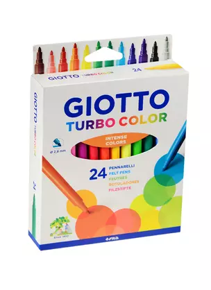 Фломастеры Giotto, Turbo Color, 24 цвета — 239228 — 1