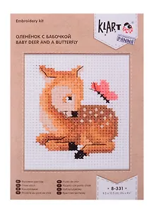 Набор для вышивания Klart 8-331 Оленёнок с бабочкой