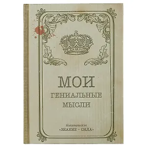 Блокнот «Мои гениальные мысли», 192 страницы, А5