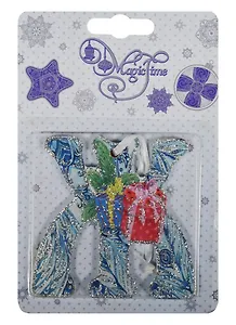 Новогоднее подвесное украшение буква Ж (8х7)