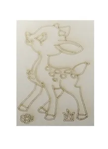 Трафарет Олененок (А5) (421) (упаковка)