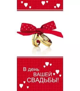 Конверт В день вашей свадьбы! 1-10-0142 — 336204 — 1