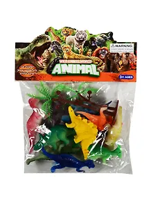 Набор динозавров (12 шт.) (1001) (3+) (упаковка) (Wild Animal World)