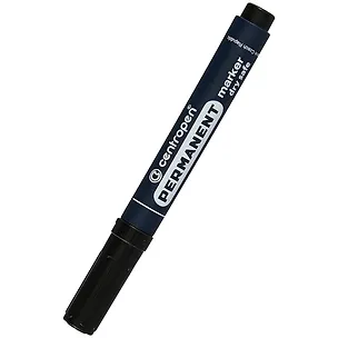 Маркер перманентный Centropen, Dry Safe, черный 2,5 мм 261390