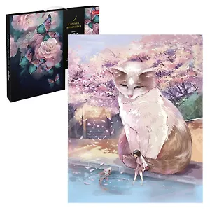 Картина по номерам "Кот и девочка" 40х50 см