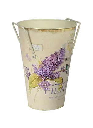 Кашпо Сирень (только декор. использование) (7л) металл (МВВ-07L-lilace) 2408618