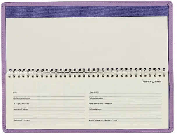 Планинг недат. 56л "Joy Book" фиалковые сны, настольный, иск.кожа 7Б, скругл.углы, съемный тонир.блок, тисн.фольгой, евроспираль, офсет 2993858 — 5