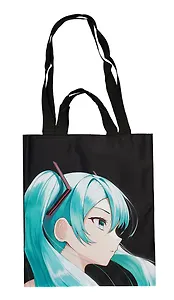 Сумка-шоппер Аниме Девушка с голубыми волосами (цветная) (PU) (12023)