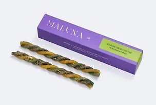 Магические свечи-скрутки с травами и солью Maluna (2шт) (Чистка денежного канала) (2030) 3099145
