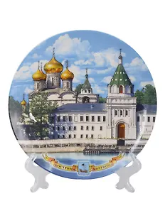 Тарелка декоративная Кострома (15см) (фарфор) (Кострома) (15-6-33)