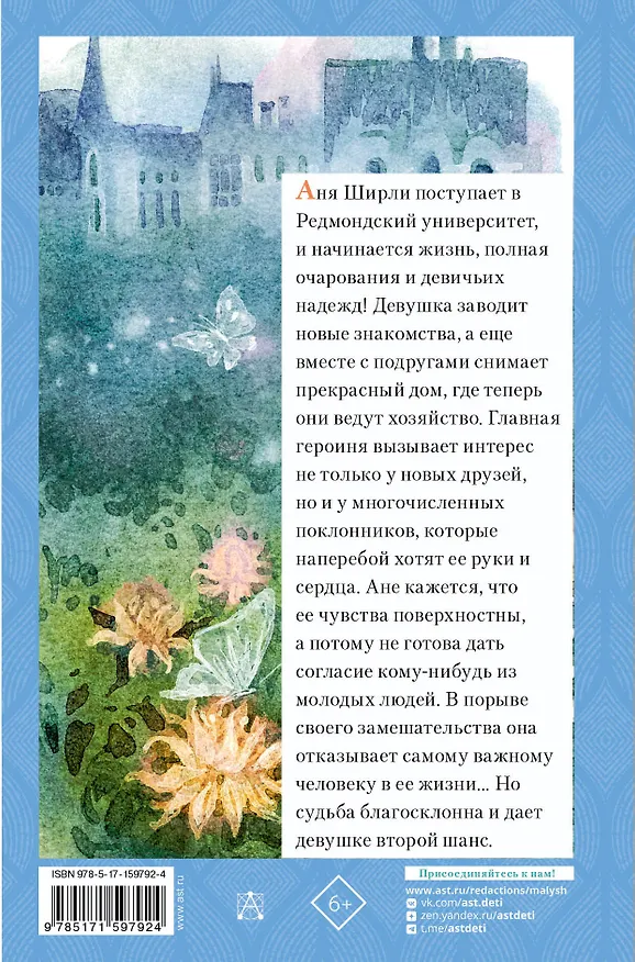 Книга Аня с острова Принца Эдуарда (Люси Мод Монтгомери) — 2