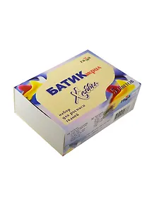 Краски по ткани 05цв +резерв 75мл "Батик-Акрил" к/к, Гамма