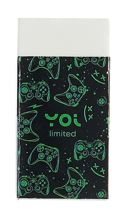 Ластик "Геймер" белый, Yoi 3077370