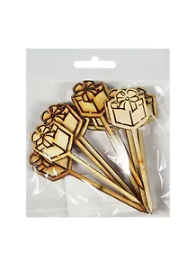 Набор канапе Подарок (152253-C) (10шт.) (дерево) (упаковка)