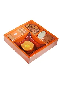 Набор Благовония Оранж (подставка свеча подсвечник саше) (HZ037-O) (20х19,5х4,5)